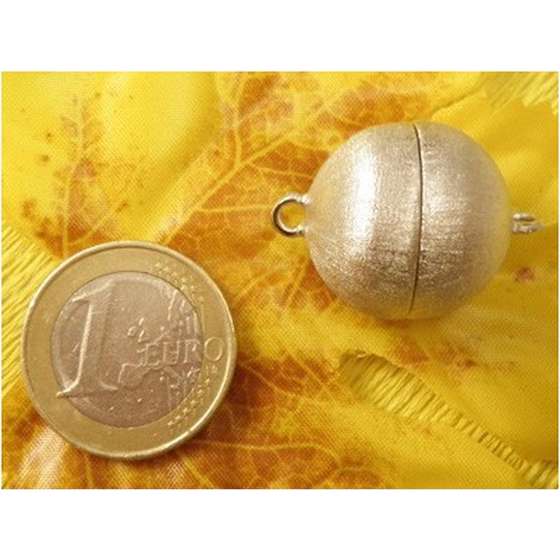 Magnetschliesse 20mm rhodiniert,matt, geschlossen