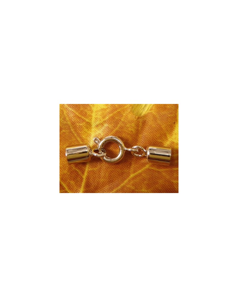 Federringset f. Band 4mm, Messing rhodiniert