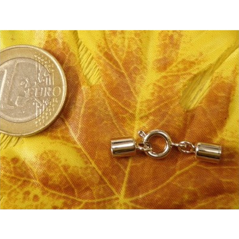 Federringset f. Band 4mm, Messing rhodiniert