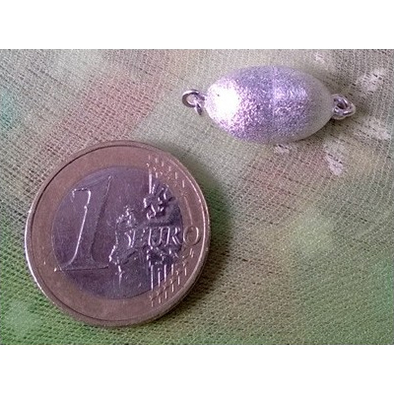 Magnetschliesse 10x22mm, 925 Silber, geschlossen