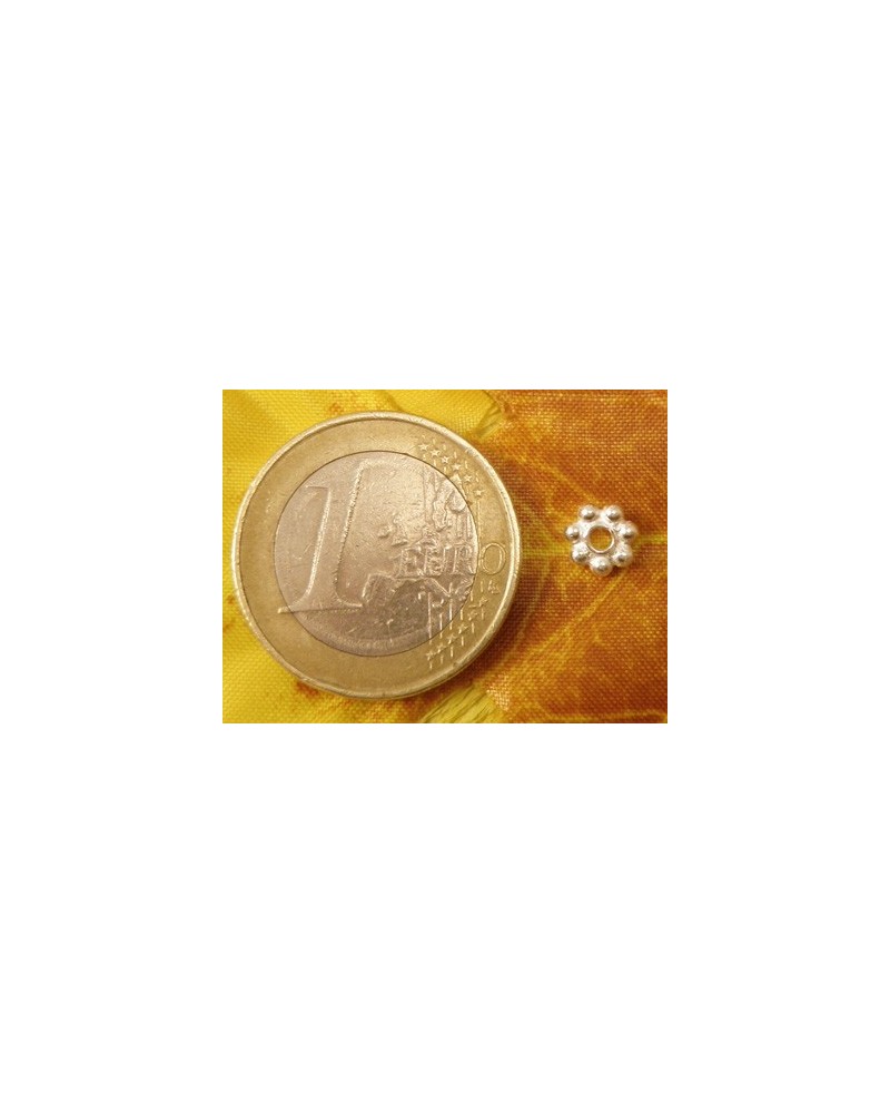 Zwischenteil, Blume 6x1.9mm, 925 Silber