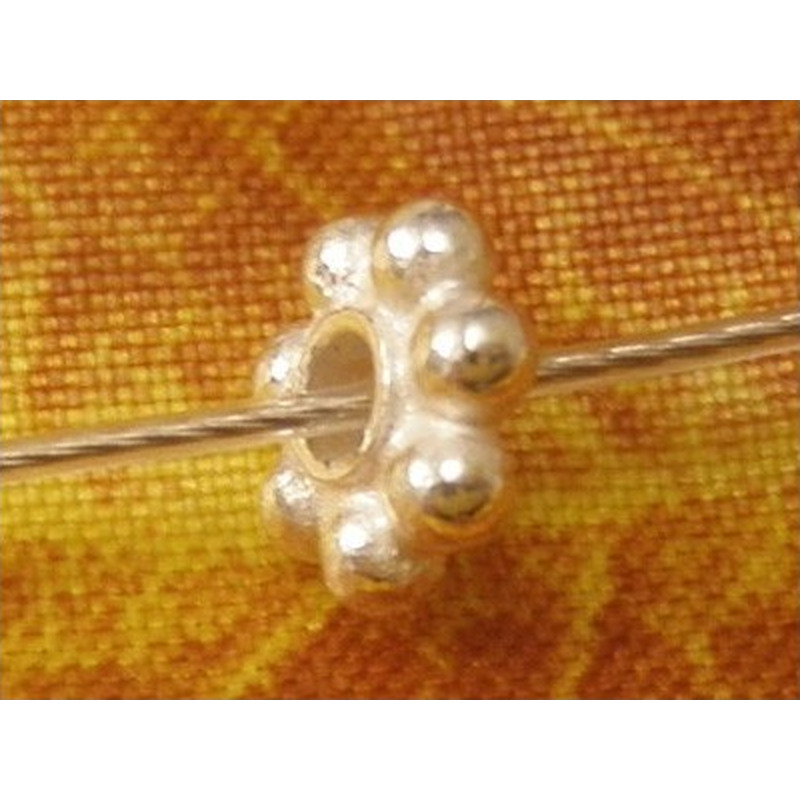 Zwischenteil, Blume 6x1.9mm, 925 Silber