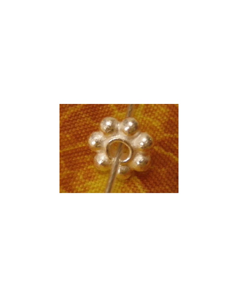 Zwischenteil, Blume 6x1.9mm, 925 Silber