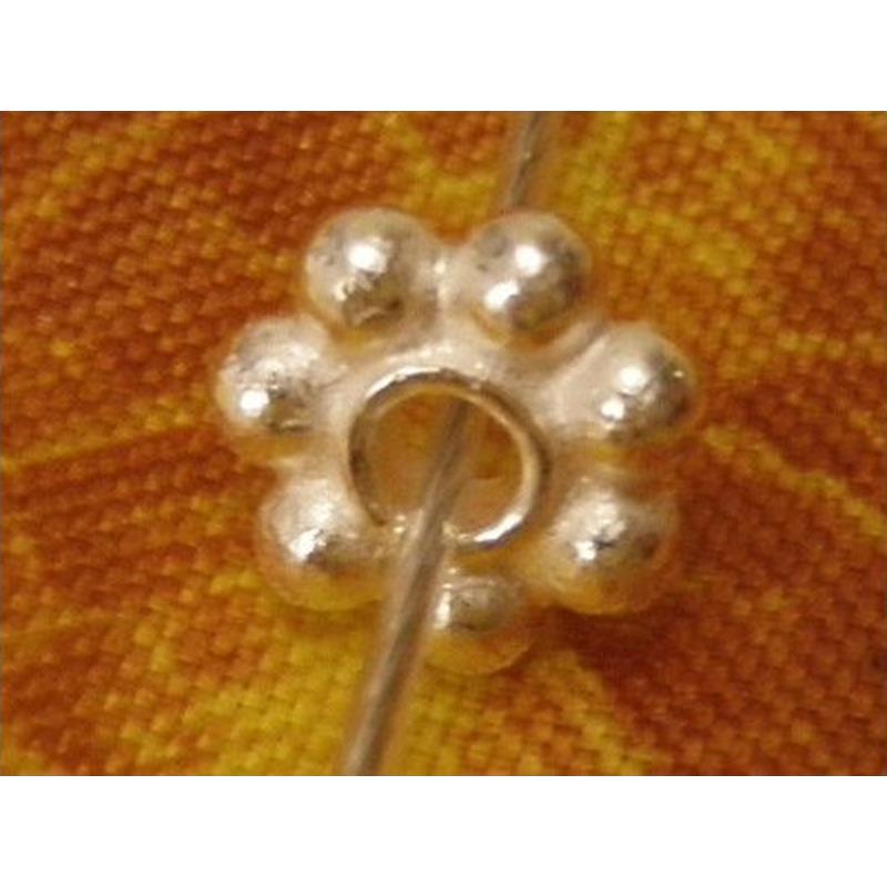 Zwischenteil, Blume 6x1.9mm, 925 Silber