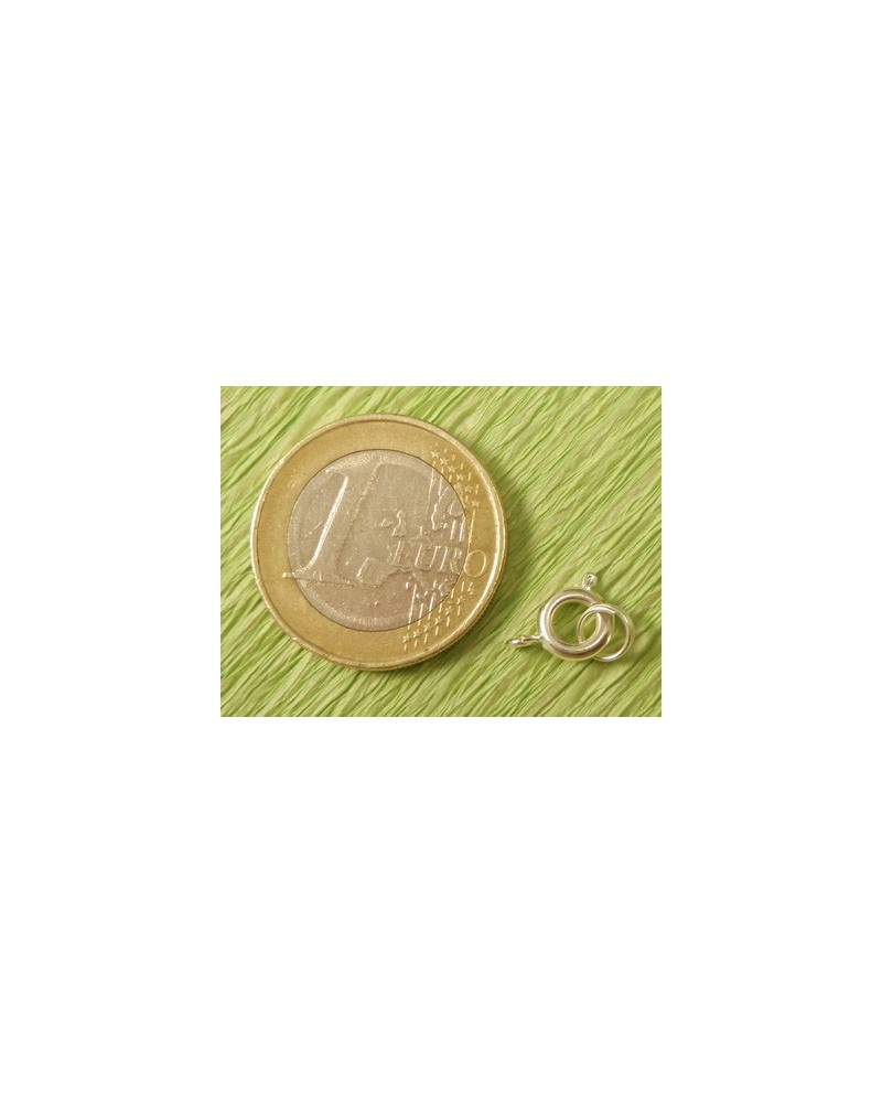 Federring 7mm Messing versilbert