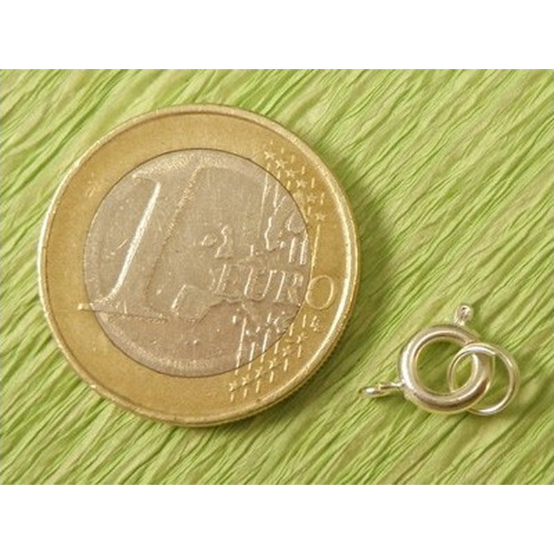 Federring 7mm Messing versilbert