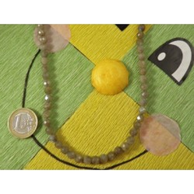Labradoritkette facettiert 6mm 2