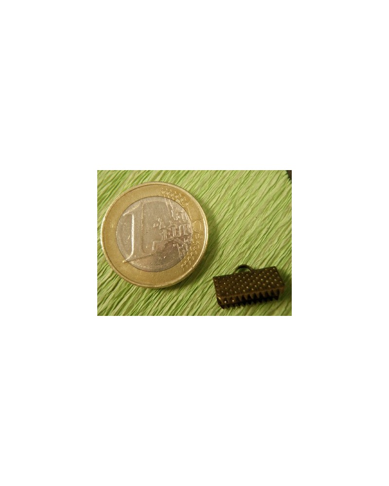 Bandcrimp 13mm, Metall-Antik