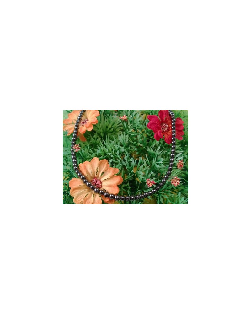 Blutsteinkette (Hämatit) 4mm