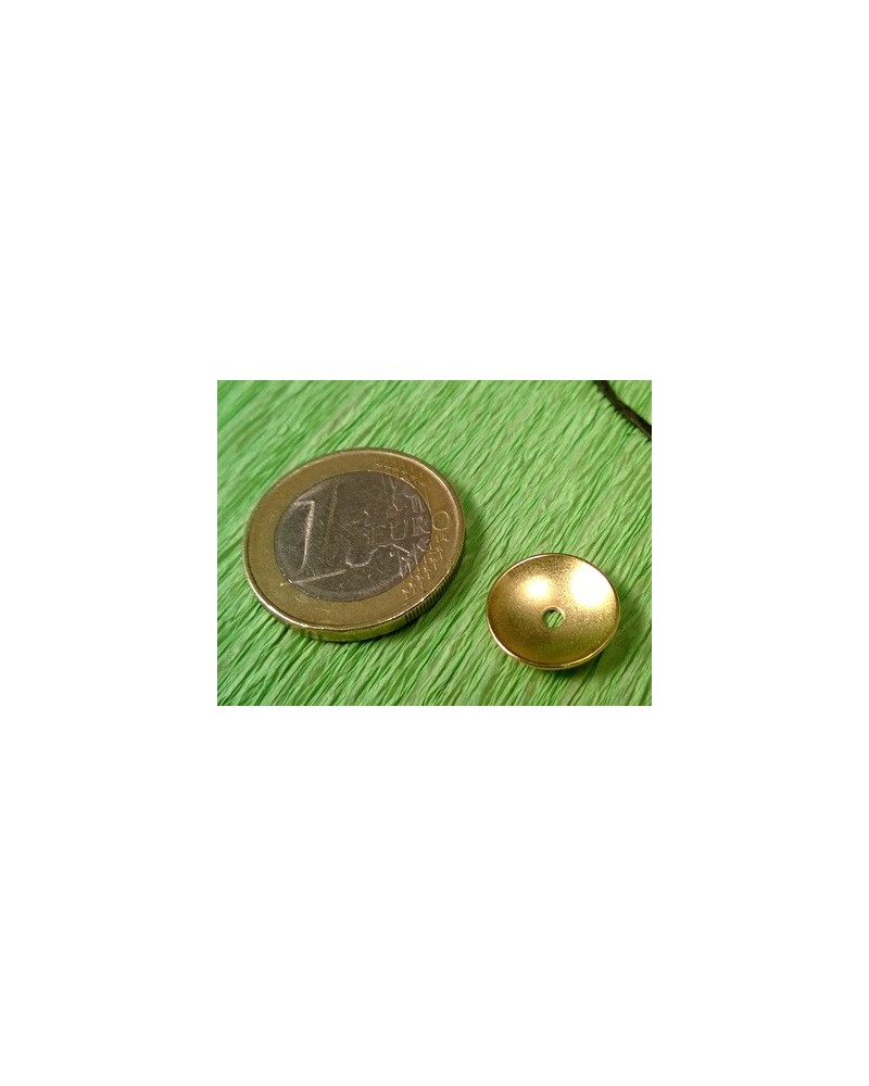 Endkappe 13mm, Messing goldfarben