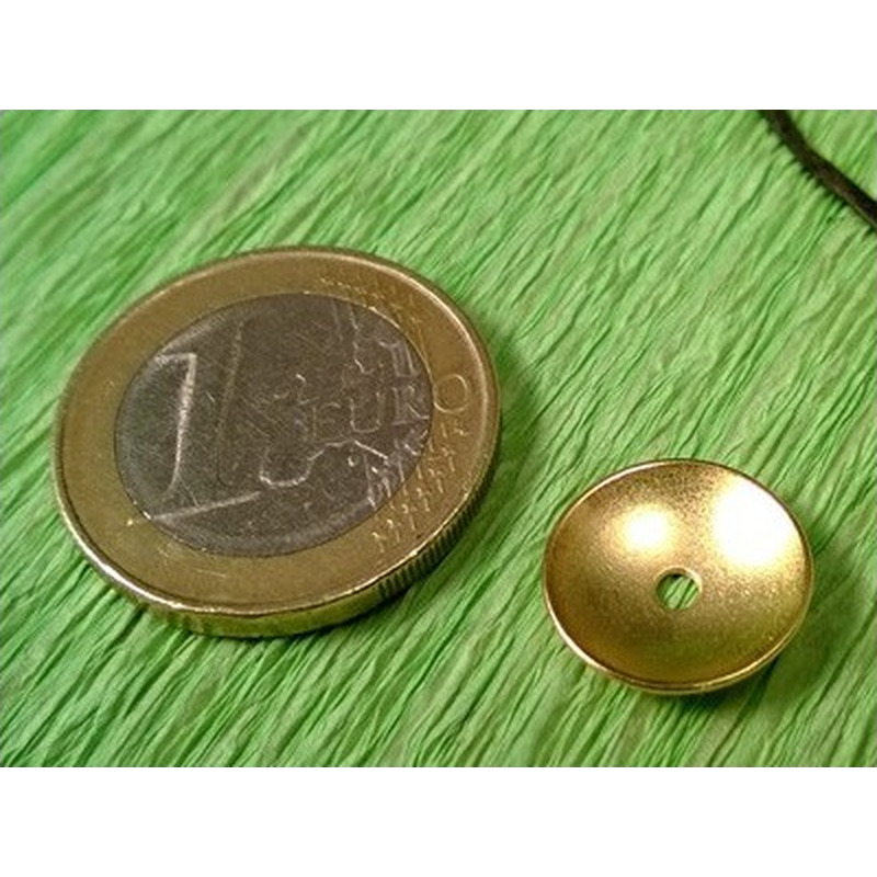 Endkappe 13mm, Messing goldfarben