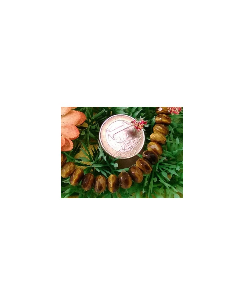 Tigeraugekette facettiert 8x5mm