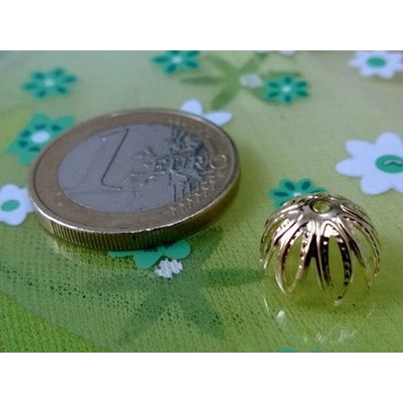 Endkappe 10.5mm, Messing vergoldet