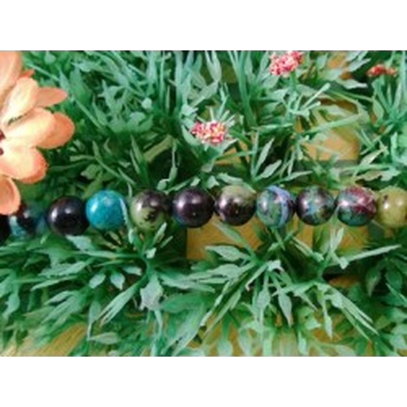 Chrysokollimitatkette 8mm
