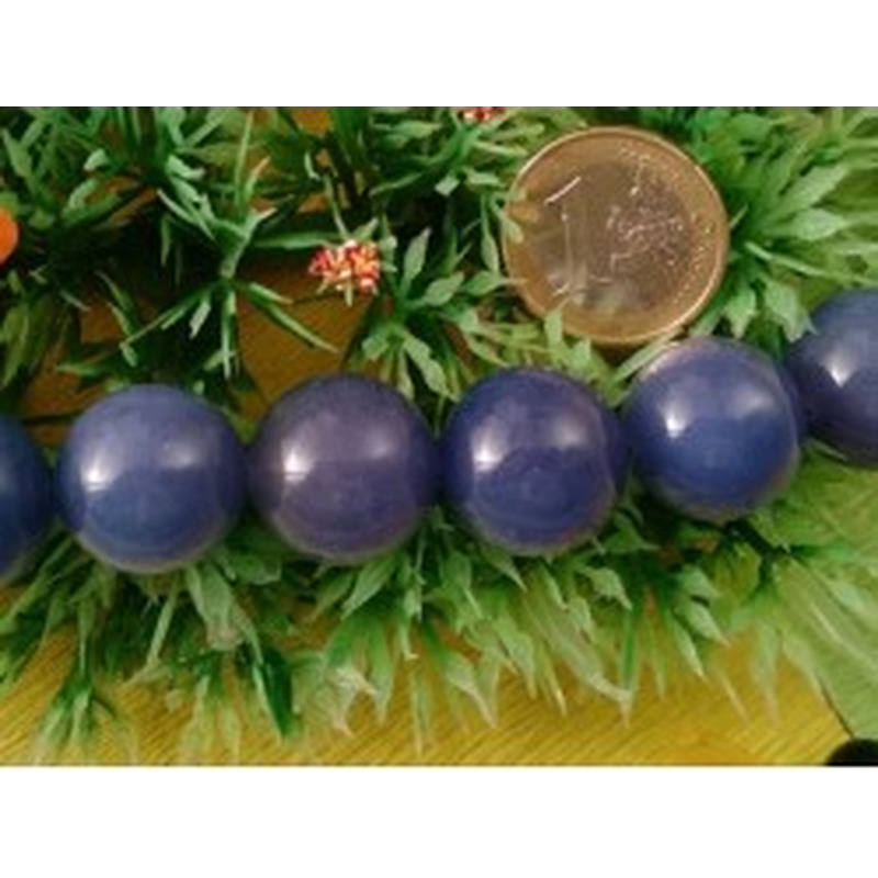 Jadekette blaufarben 18mm 2