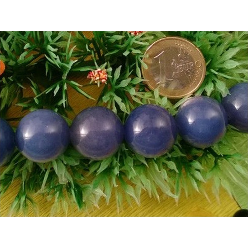 Jadekette blaufarben 18mm