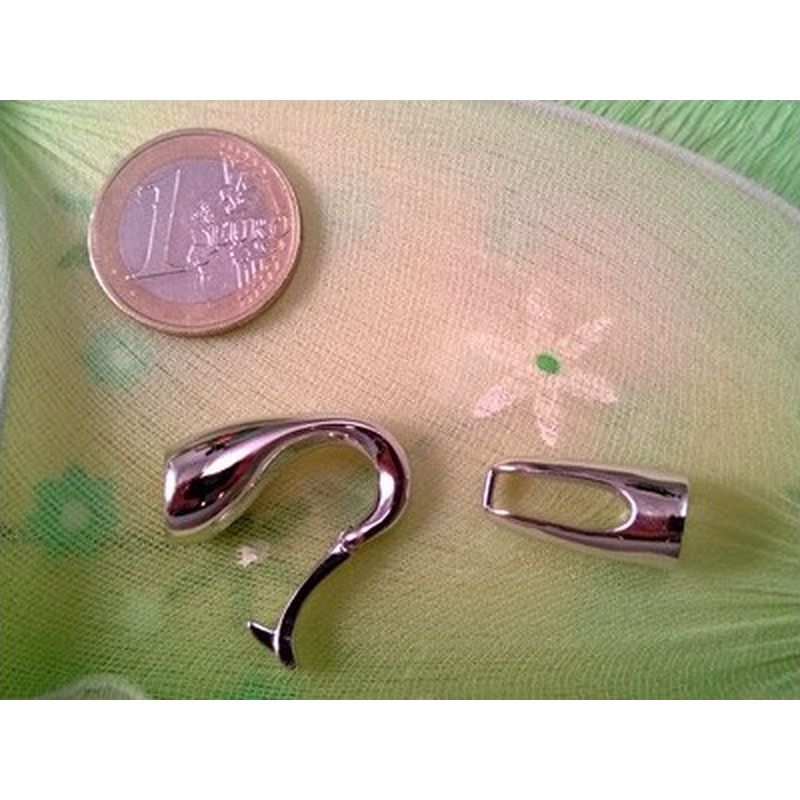 Schliesse 14x38mm, 925 Silber rhodiniert