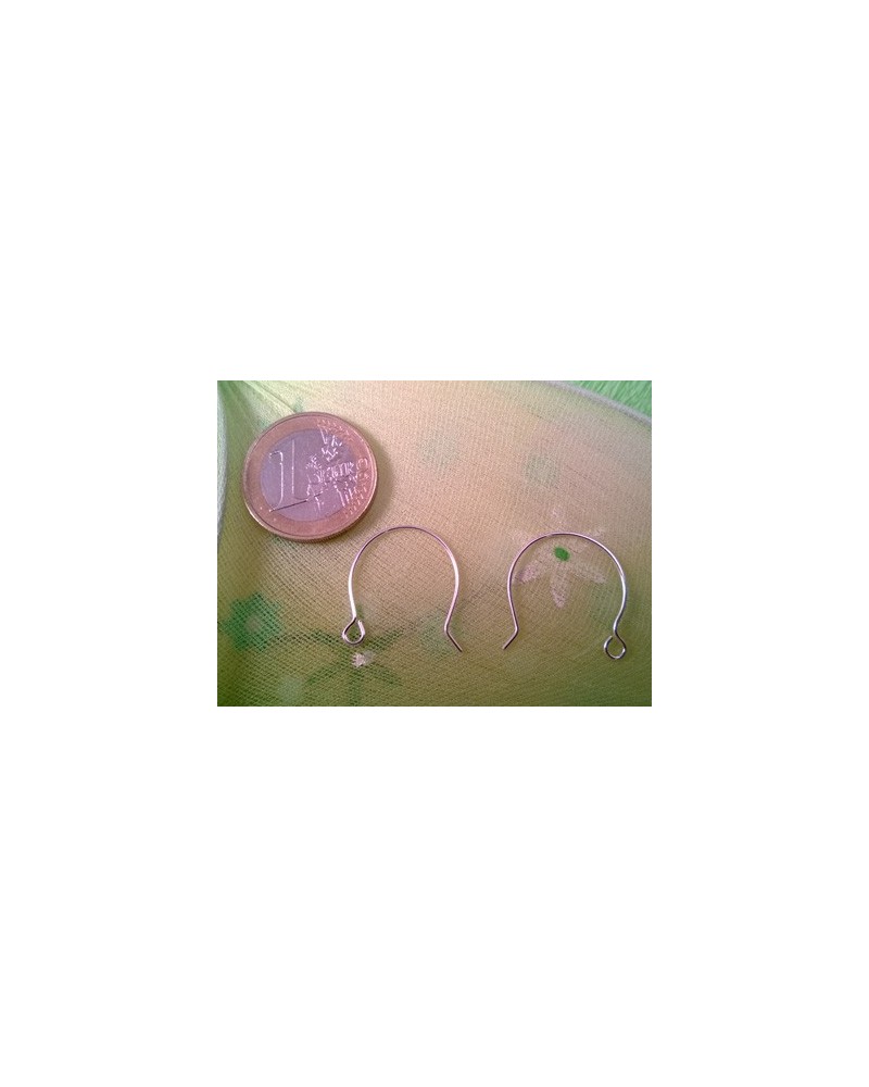2 Stk. Ohrhaken 20x19mm, 925 Silber