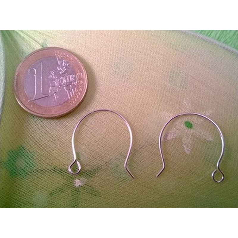 2 Stk. Ohrhaken 20x19mm, 925 Silber