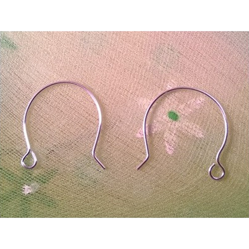 2 Stk. Ohrhaken 20x19mm, 925 Silber