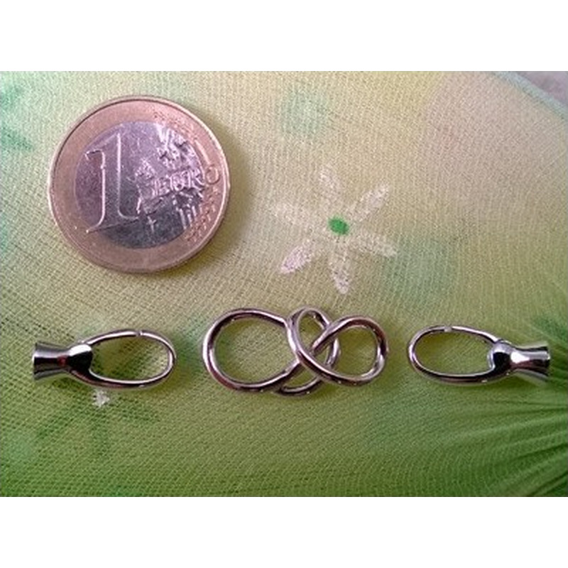 Schliesse 12x50mm, 925 Silber rhodiniert
