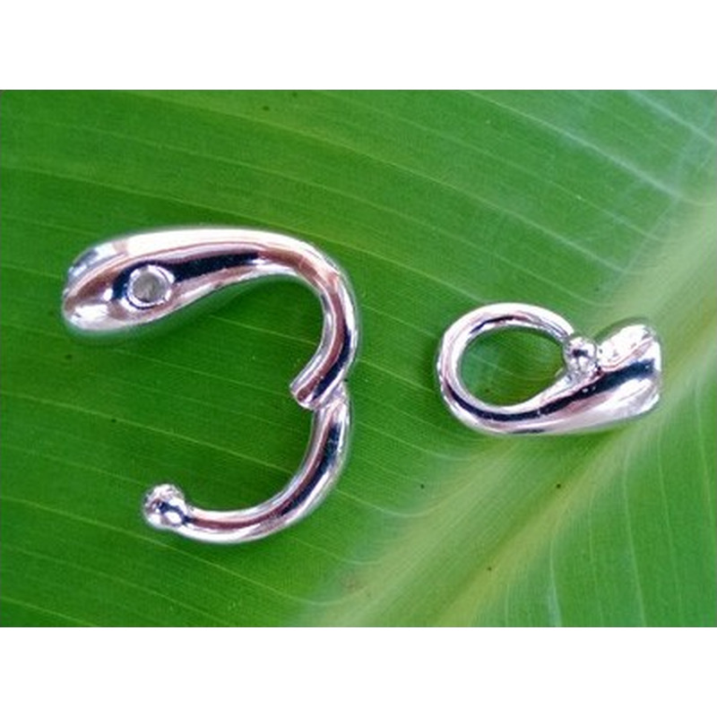 Schliesse 16x34mm, 925 Silber rhodiniert