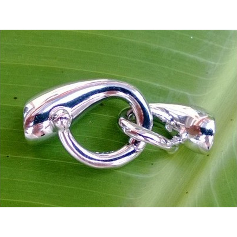 Schliesse 16x34mm, 925 Silber rhodiniert