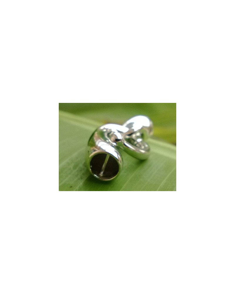 Schliesse 16x34mm, 925 Silber rhodiniert