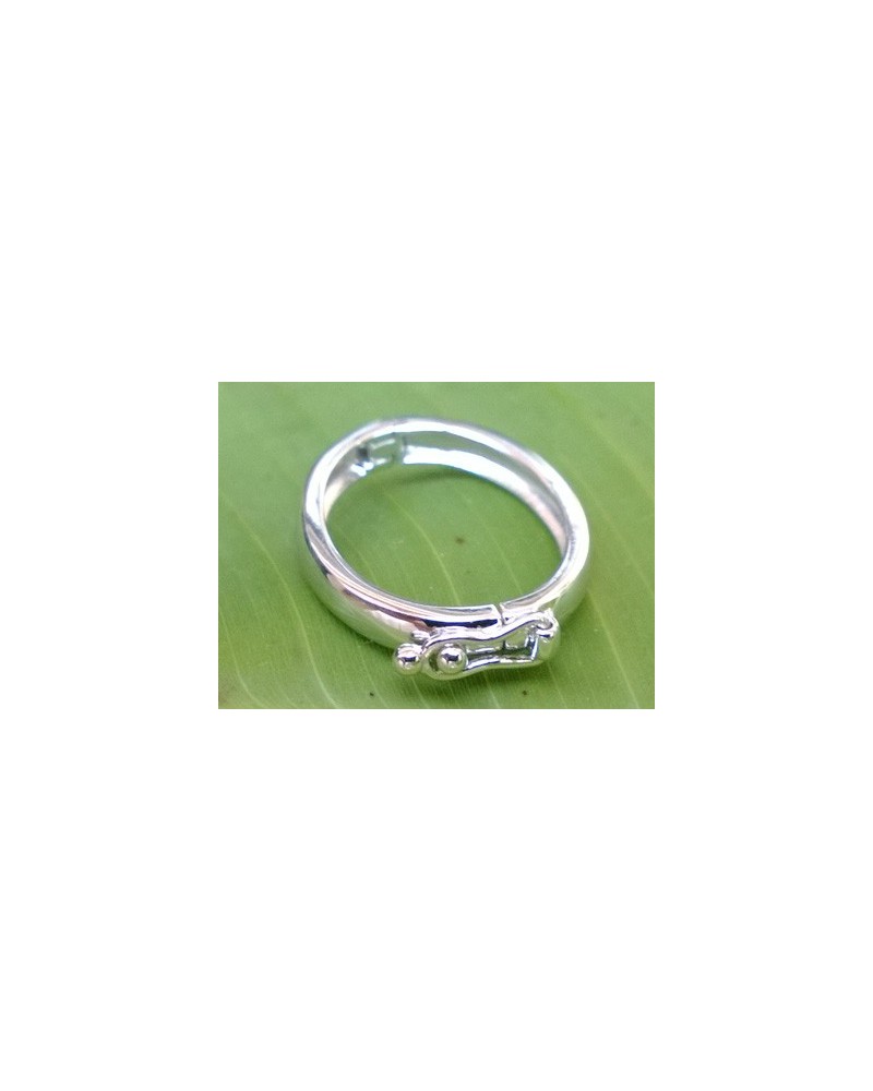 Kettenverkürzer 17x23mm , 925 Silber rhodiniert