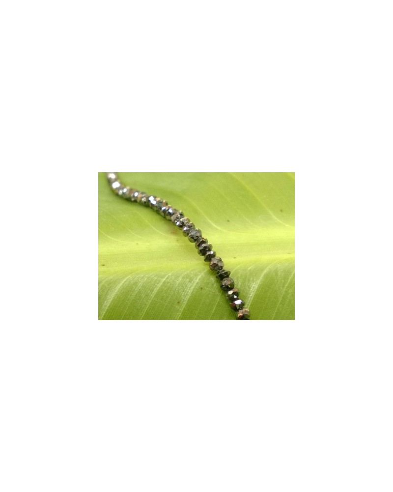 Diamantkette schwarz facettiert