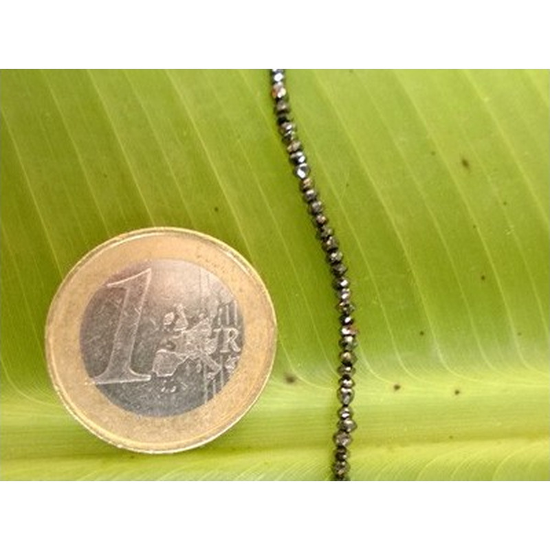 Diamantkette schwarz facettiert