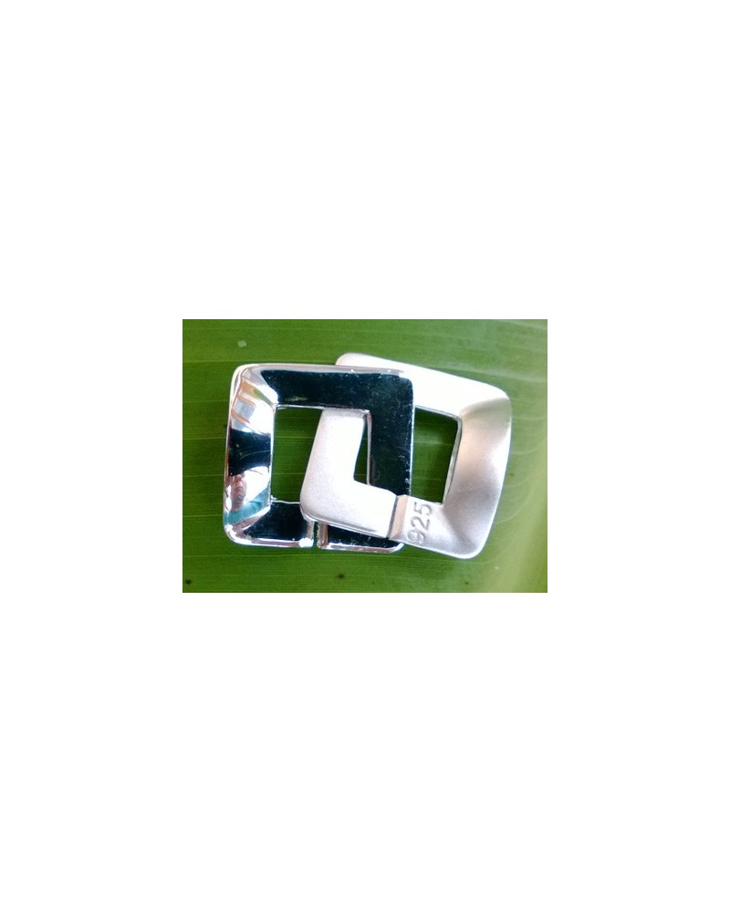 Schliesse 18x27mm, 925 Silber rhodiniert