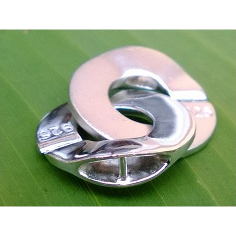 Schliesse 16x23mm, 925 Silber rhodiniert