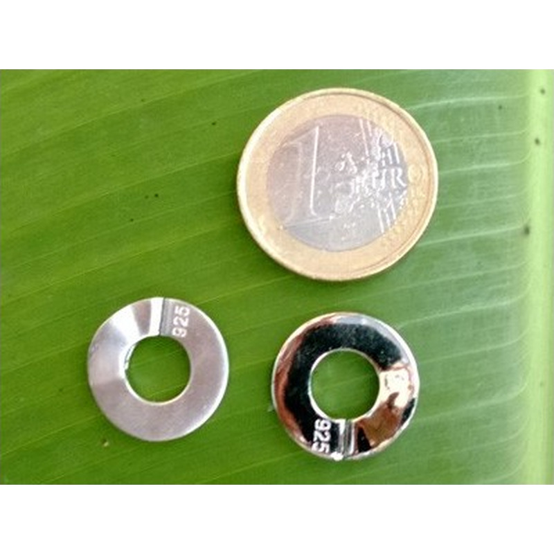 Schliesse 16x23mm, 925 Silber rhodiniert