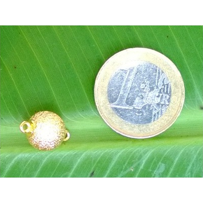 Magnetschliesse 10mm vergoldet, diamantiert