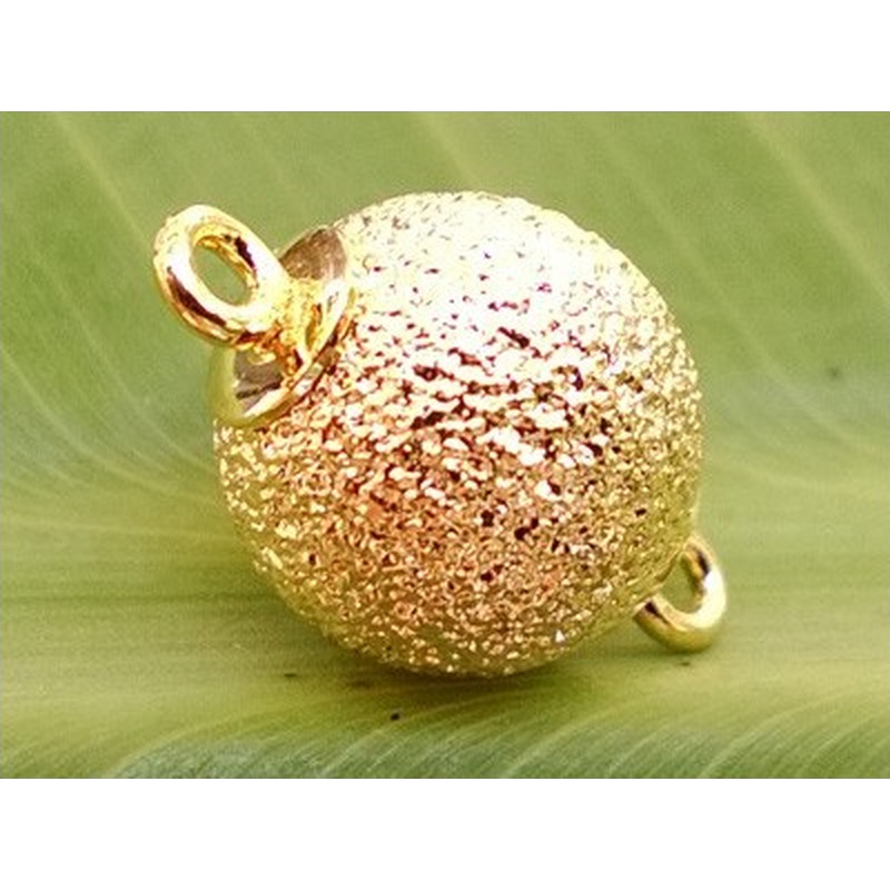 Magnetschliesse 10mm vergoldet, diamantiert