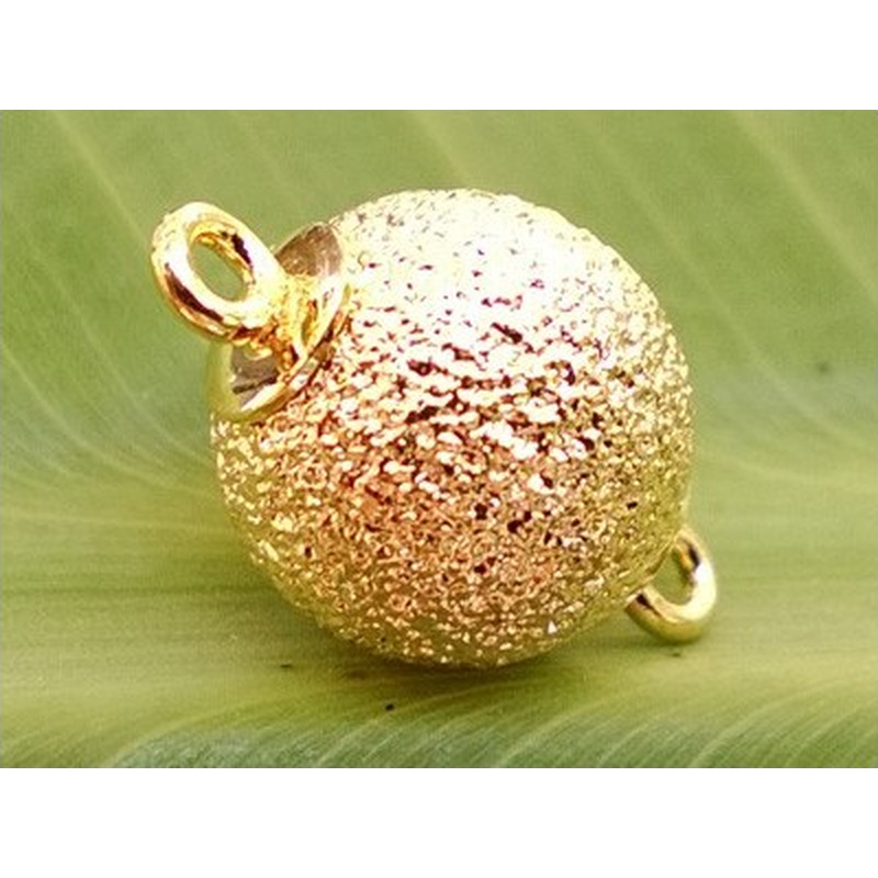Magnetschliesse 10mm vergoldet, diamantiert