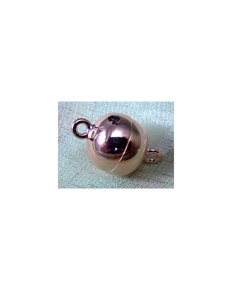 Magnetschliesse 10mm, 925 Silber Rosegold, geschlossen