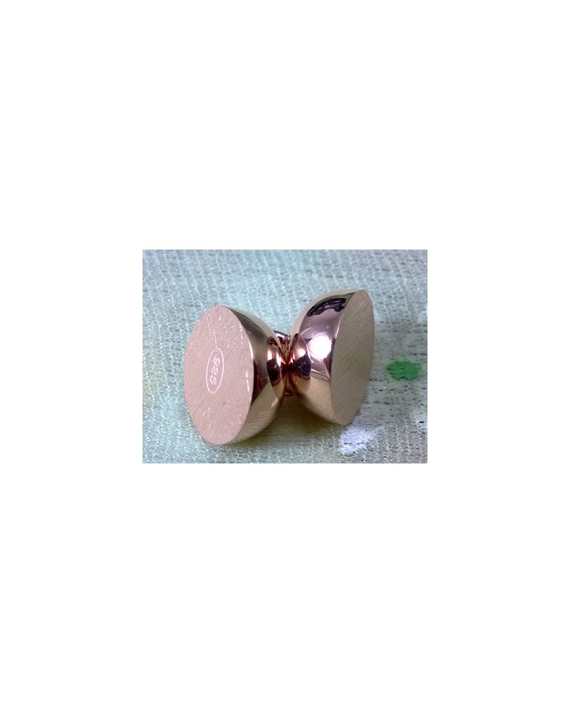 Magnetschliesse 10mm, 925 Silber Rosegold, geschlossen