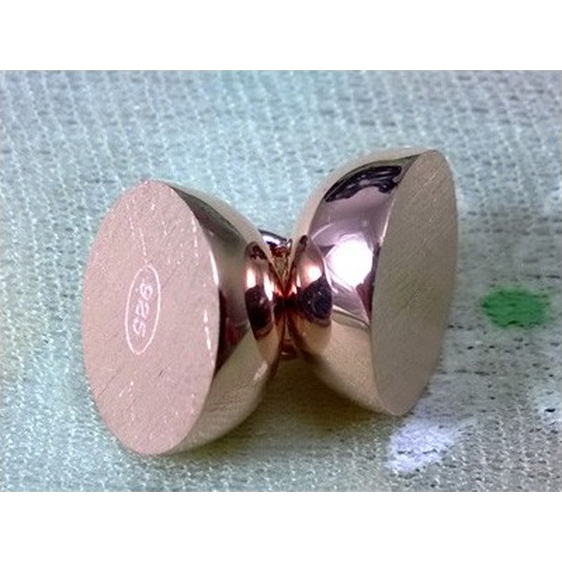 Magnetschliesse 10mm, 925 Silber Rosegold, geschlossen