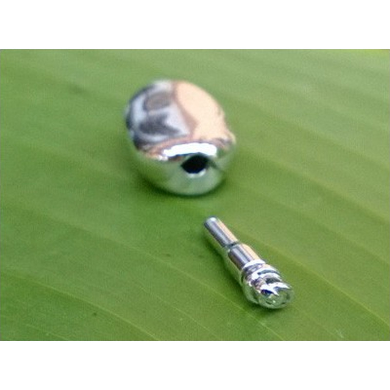 Schliesse 10x18mm Messing rhodiniert