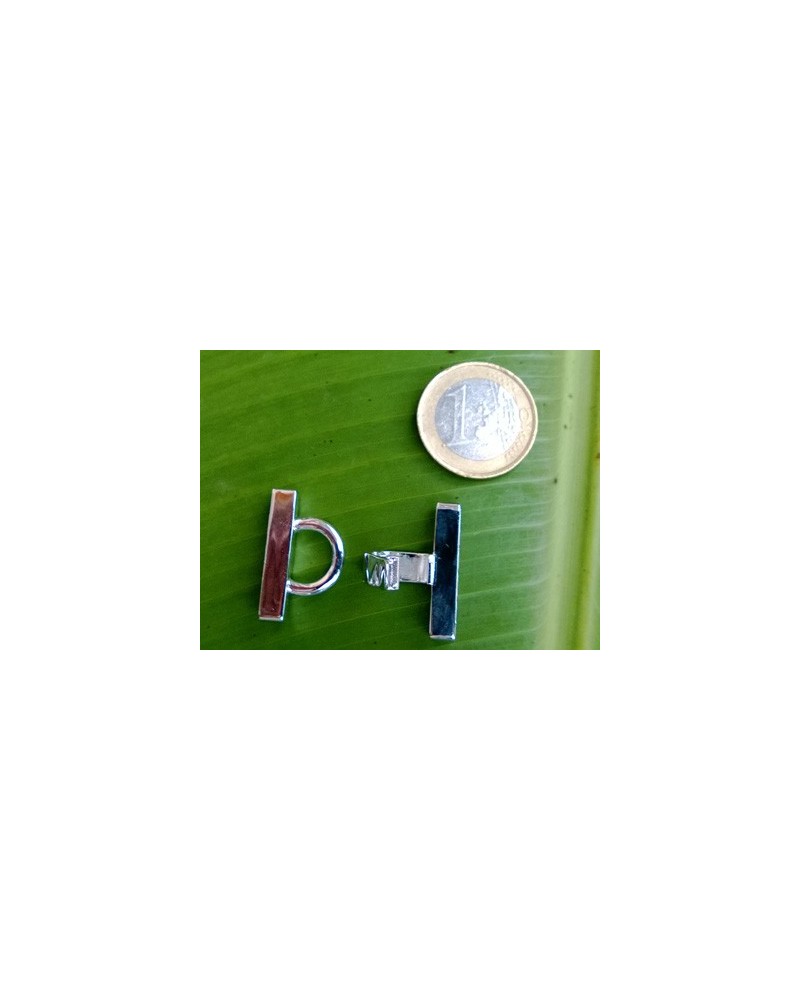 Schliesse 25x25mm Messing rhodiniert