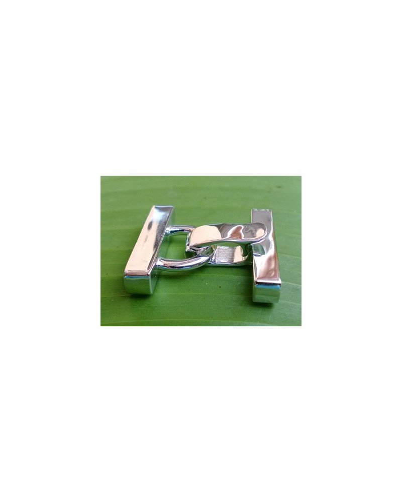 Schliesse 25x25mm Messing rhodiniert