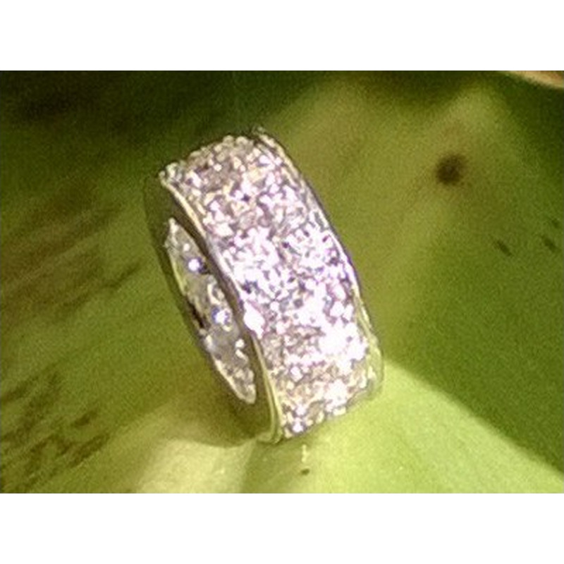 Zwischenteil Strass 9x3.5mm, 925 Silber