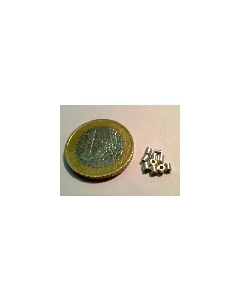 Quetschröhrchen medium 1.2mm, 925 Silber, 10 Stk