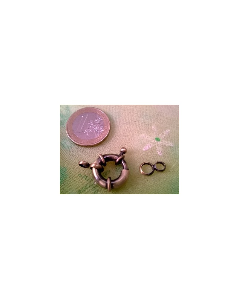 Federring 17mm Messing Gold-Antik