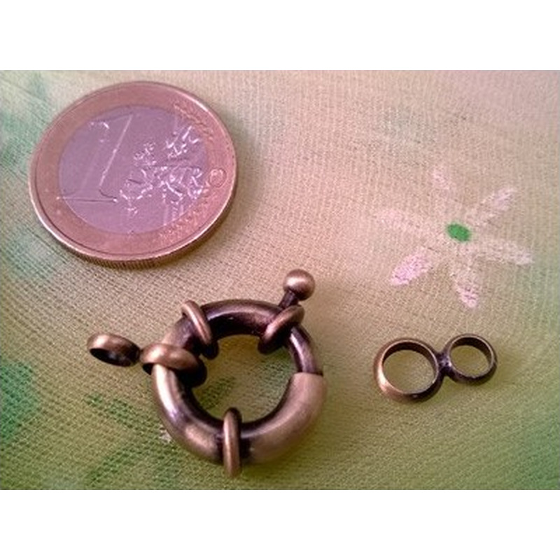 Federring 17mm Messing Gold-Antik