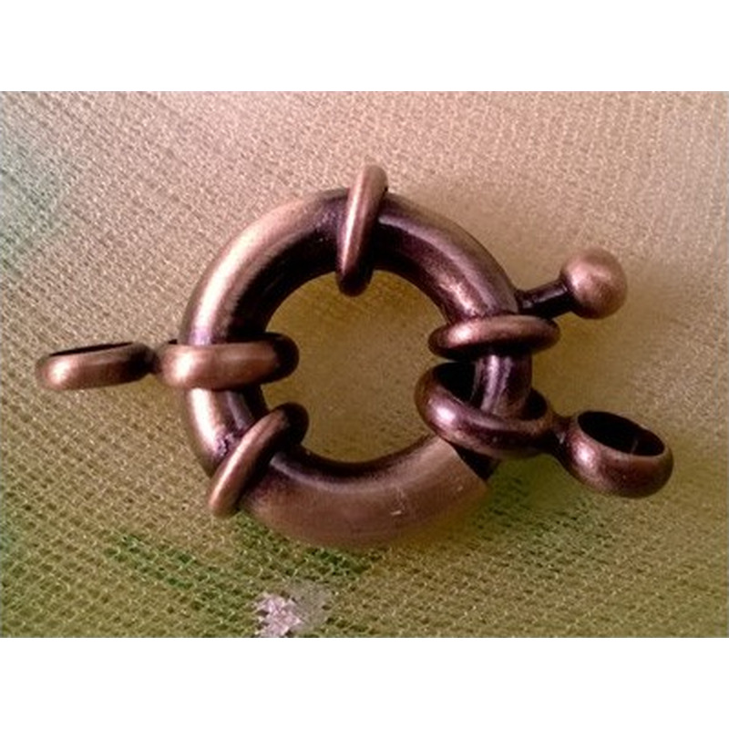 Federring 17mm Messing Gold-Antik