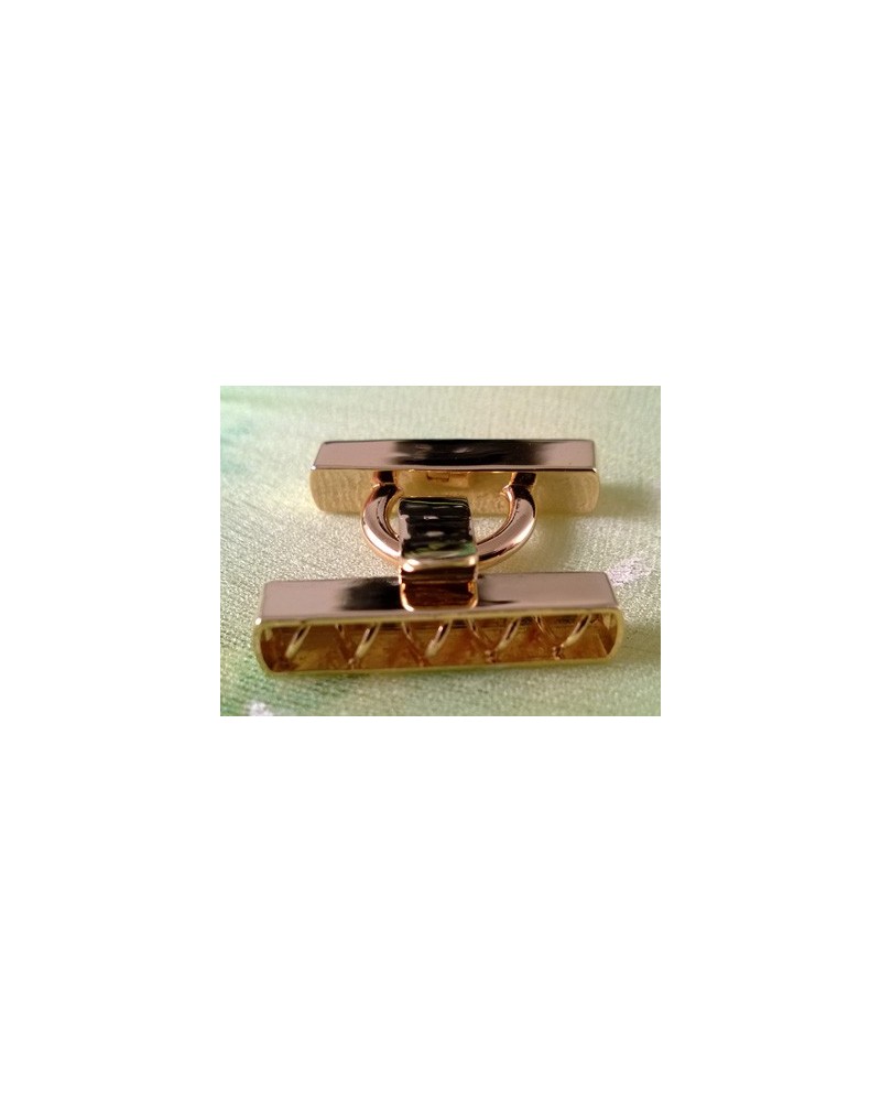 Schliesse 25x25mm Messing vergoldet
