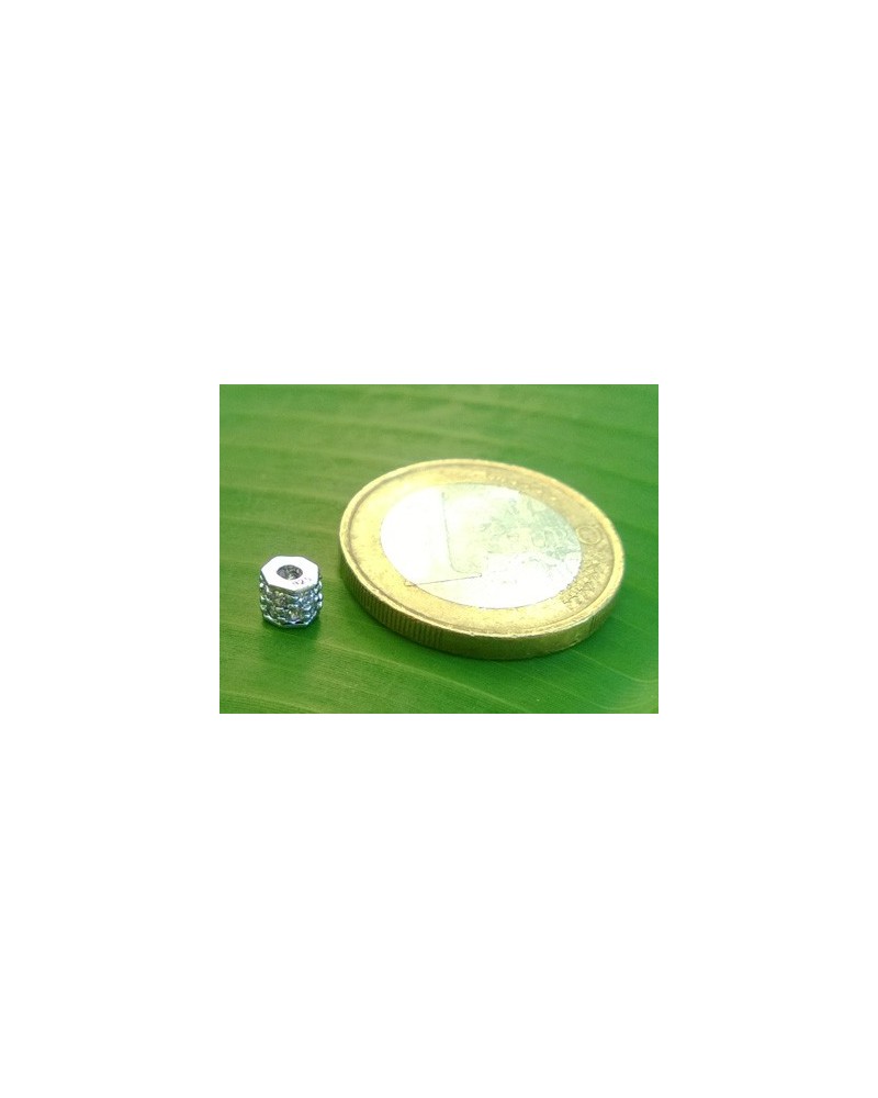 Zwischenteil Strass 5x4mm, 925 Silber